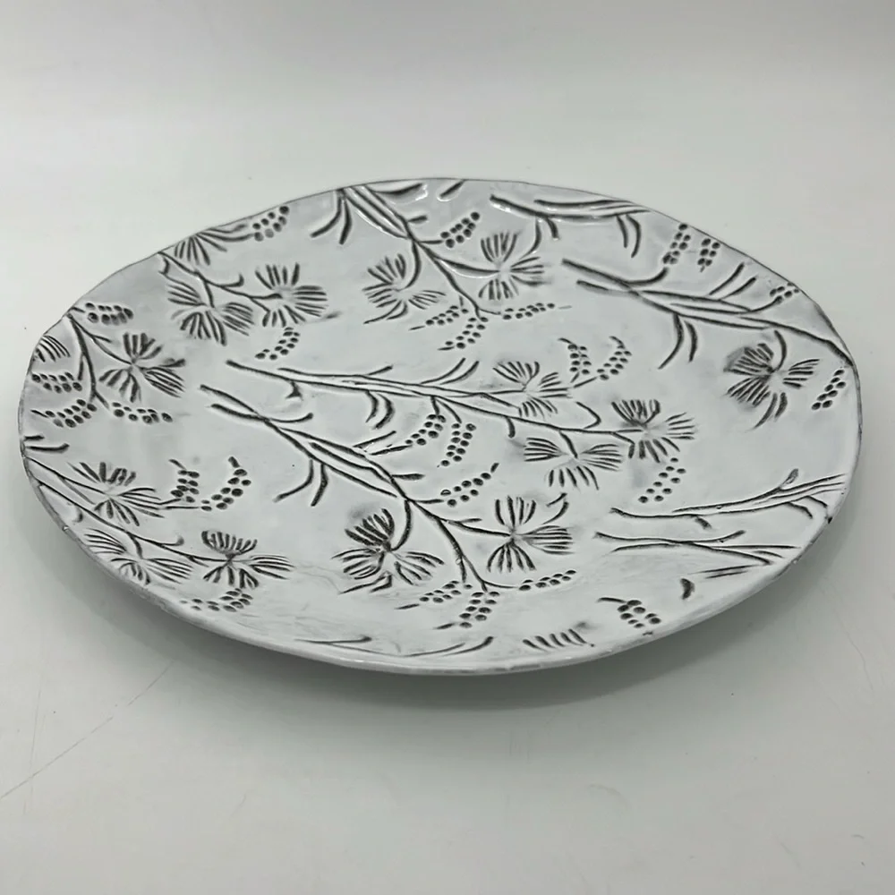 Astier de Villatte “Robinson” Plate Handmade  French Parisian Dinnerware Artisan
